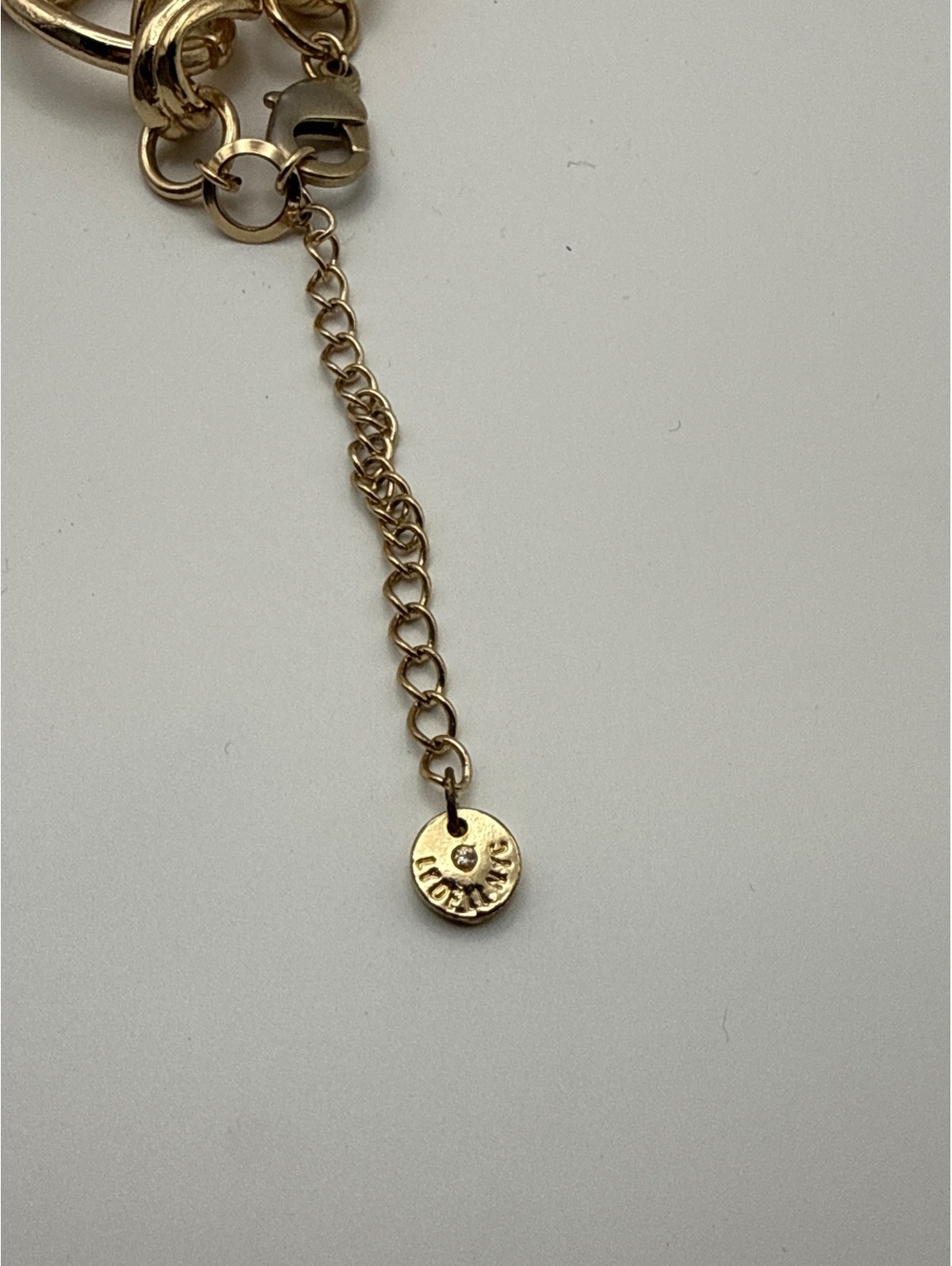 **Lydell NYC Gold Tone Chunky Link Chain Necklace 17" Statement Adjustable** - Picture 4 of 4